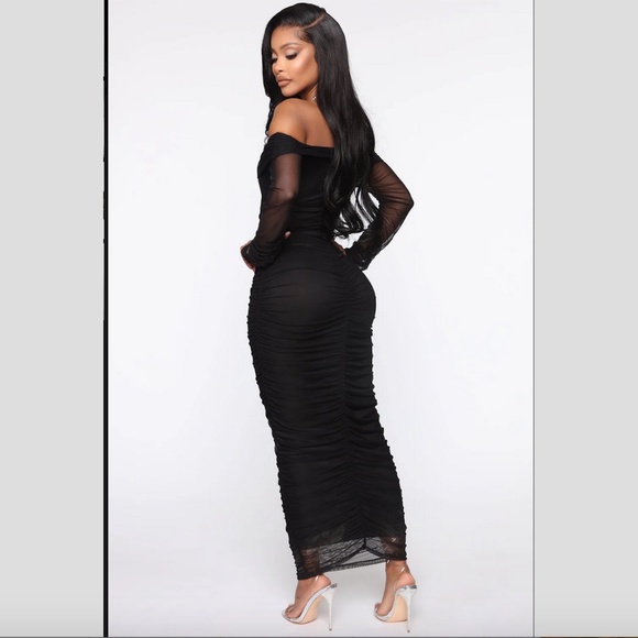 NWT Fashion Nova Top Trend Ruched Maxi Dress - Picture 3 of 5